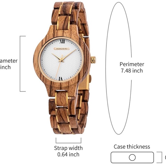 BRAND NEW WOMENS WOODEN WATCH NWT